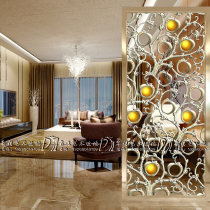 Custom art glass Simple matte translucent tempered aisle entrance Living room screen partition decorative apple tree