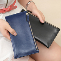 2019 new European and American big name ultra-thin womens wallet wallet womens long envelope wallet coin purse handbag tide