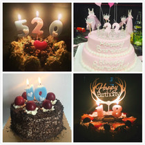 Special Clearance Birthday Cake Digital Candles Cake Decoration Romantic Candles Party Candles Birthday Candles