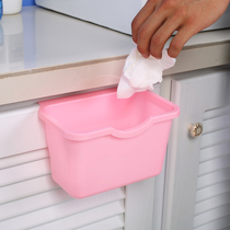Esley trumpet trash can kitchen cabinet door portable storage bucket-hanging trash bin storage box