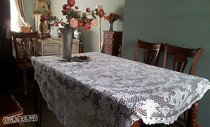 Handwoven hand embroidered flowers 100 with Li-dai ten thousand Rays i.e. ink lace tablecloth cover towels Decorative Lace Foreign Trade Draw