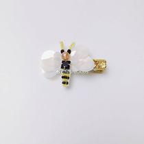 mymininionio heavy beaded bee hairpin