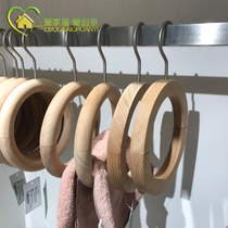 Love home preferred Nordic creative wooden ring hanger solid wood tie towel rack towel rack towel rack