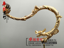 Thrush small lark cage brass dragon hook Pure copper thrush hook bird cage Bird accessories Large dragon-shaped bird cage hook