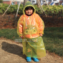 New material childrens school disposable raincoat thickened outdoor transparent travel pullover mens and womens rain poncho