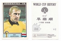Panini Panini Star Sticker World Cup Chinese Version Schreefs Netherlands #