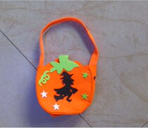 Halloween Carry-on Pumpkin Bag Pumpkin Barrel Ghost Festival Gift Jar Cotton Candy Bag Children Show Props Supplies