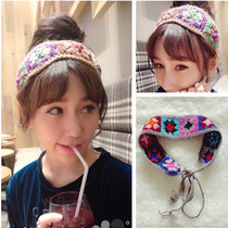 Wang Yucuan is a young child with the same hair band Mori hand hook wool hair band from Osaka headband Japanese girls