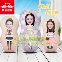 Zhao Liying humanoid pillow photo custom diy cushion special-shaped pillow Cartoon Doll creative birthday gift