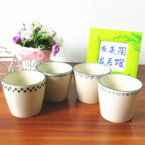 Foreign trade simple ceramic mug blue coffee cup water cup office Cup big mouth Cup breakfast milk tea cup