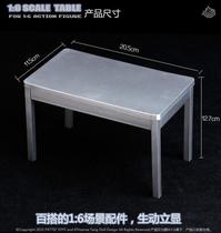 1 6 Soldiers Accessories 12 inch Doll With Square Table Model Scene Accessories Plastic Material