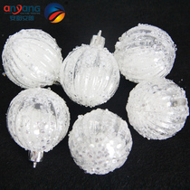 Anyang Christmas Celebration Decorative Gift Items Tree Hanging Pieces Stage Arrangement Blown transparent pumpkin ball 5 6cm