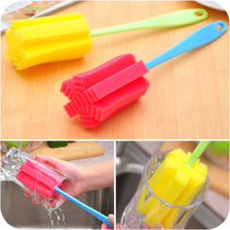Multifunctional dead angle extended sponge Sanitary brushing cup brush Cup brush Cleaning brush Simple and durable cup brush