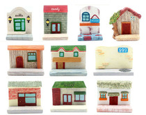 zakka grocery town resin microscape building with a creative decoration birthday gift handicraft swing piece