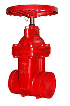 Dark Rod groove gate valve DN65-100 clamp soft seal valve fire gate valve direct sale spot supply