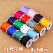 No. 71 Jade thread 0 4mm wire braided necklace hanging rope DIY handmade jewelry accessories lanyard bracelet red rope