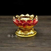 Tibetan tantric instruments large auspicious hand-cranked warp tube resin base Golden Lotus Meridian wheel seat supply
