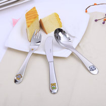 Germany imported konner18-10 stainless steel childrens western tableware Childrens knife fork and spoon three-piece set