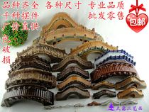 Rockery bonsai gardening accessories Running water fountain fish tank Aquarium decoration absorbent stone hotel decoration Jade belt bridge arch bridge