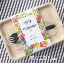  Custom lunch box label waist seal packaging box Takeaway carton fast food box logo seal fast food box paper cover
