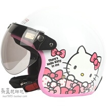 Taiwan EVO dot white electric motorcycle helmet for men and women helmet sunscreen UV retro autumn and winter