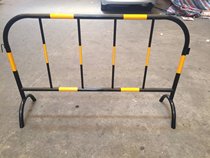  Iron horse guardrail Reflective construction Iron horse guardrail Iron horse guardrail fence yellow and black iron horse guardrail