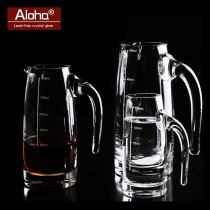 ALOHA Crystal glass with scale White wine wine separator Red wine wine bottle pot Wine bottle Fair cup measuring cup