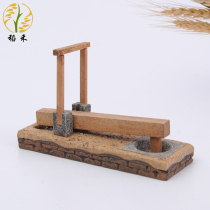 Treading the Chinese style features creative nostalgic farm tools model crafts desktop decorations ornaments Chinese small gifts
