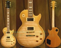 Customized Gibsons2 Tiger Skin Maple Wood Finger Plate Electric Guitar AN70