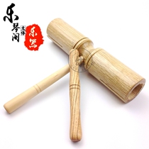 Childrens percussion instruments double drums bamboo Binocular double bass double bass double sound