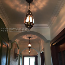 Colorful Mediterranean style hollow ceiling lamp * Moroccan electric light * wrought iron chandelier * Home soft outfit * romantic