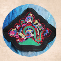 Black bottom cotton thread embroidery embroidered sheet (three-color in) irregular machine embroidered embroidery DIY handmade accessories