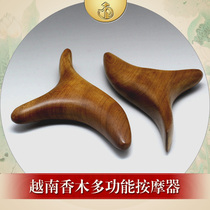 Camphor Wood triangles Finch massage cone lymph plantar cross massager scraping plate point stick acupoint pen