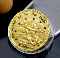 Custom commemorative coins 24K gilded commemorative coins bronze commemorative coins metal commemorative coins Silver coin