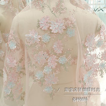 Water Soluble Lace Fabric Fabric Clothing Color Solid Flower Embroidered Bouquet Skirt Summer Clothes Hollowed-out Fabric