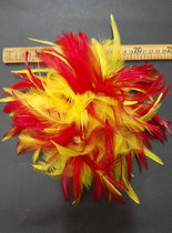  Dance La La Latin dance Bodybuilding dance Feather head flower head decoration corsage ostrich turkey color full