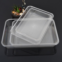 PC transparent rectangular plastic basin plastic box Malatang display cabinet box snack box dried fruit box