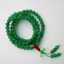 Natural green agate 108 grain 216 grain crystal Buddha bead bracelet Multi-ring male and female fashion Korean version couple handstring