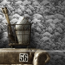 Cloud Personality Cloud Color Pattern Sofa Bedroom Bedside Background Wall Genguan Background Wall Paper Non-woven Fabric Wallpaper