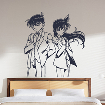 Famous Detective Cornan Cartoon Wall Stickhead Bedroom Inner Personality Headboard Adornment College Student Dorm secondary meta-paste drawing paper