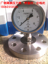 Flange type 304 stainless steel diaphragm pressure gauge gauge diameter 100150 flange diameter DN2550 etc.