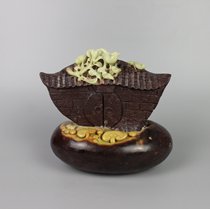  Flowers and birds Qingtian dragon egg stone carving ornaments Happy to fall from the sky Magpie fine jade Ran pretty pure handicraft new products Animal birds