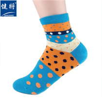 Bodybuilding lady casual socks colorful round points fresh 100 hitch combed cotton women socks light and breathable women cotton socks
