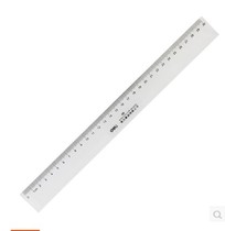 deli stationery deli 6230 30cm transparent ruler organic ruler plastic ruler