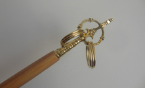 Tang secret dharma instrument Dongmi Dharma instrument Shingon Dharma instrument Important Buddhist dharma instrument Bhikkhu walking tin cane Big tin cane