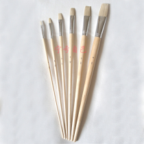 Single oil brush acrylic painting wall painting brush pig bristles flat head 1357911 value low price Taopu special offer