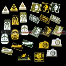 (Bullet marks) RESCUER savior PVC badge armband Velcro chapter personality high quality