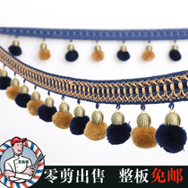 Drapes Lace Side Beads poplar Plum Ball Table Cloth Curtain wedding with pillow accessories Flow Su Hanging Ears hair wool hanging ball