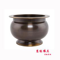 New copper incense burner antique incense burner pure copper sandalwood stove incense Burr Buddha furnace Buddhist Hall supply furnace