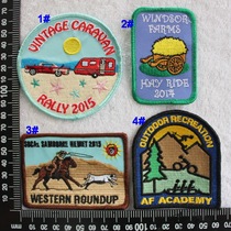 Heart embroidery YD05 Car Cart Placement Horse hunting Outdoor Sports Without glue Handling ] Patch plate